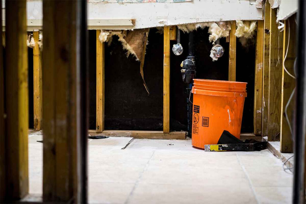 Water Damage Immidiate Reaction