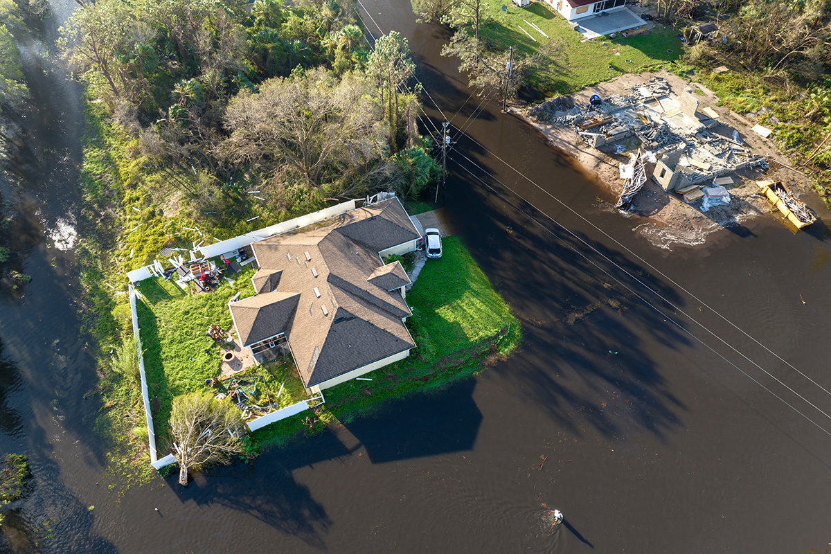 Flooding water damage