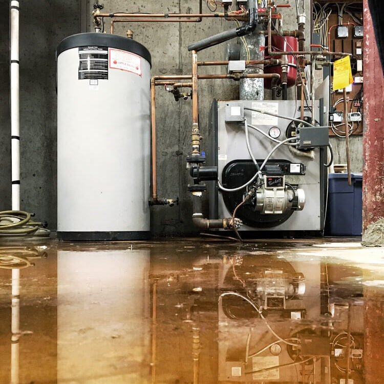 Water heater leak causing basement flooding in Parma and Independence Ohio home